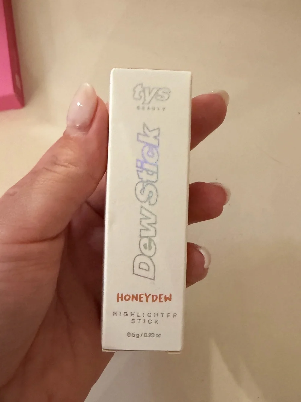 PINK Victoria's Secret Pink & White Beauty Box with Handheld Product
